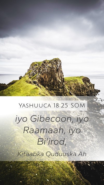 Yashuuca 18:25 SOM Mobile Phone Wallpaper - iyo Gibecoon, iyo Raamaah, iyo - Mobile Bible Verse Wallpaper