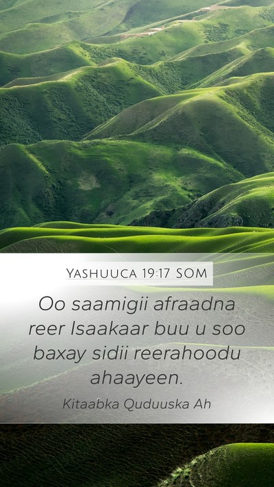 Yashuuca 19:17 SOM Bible Verse Image