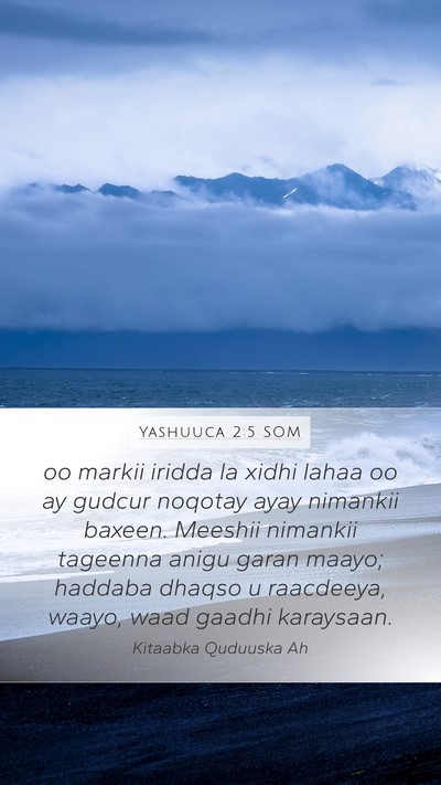 Yashuuca 2:5 SOM Mobile Phone Wallpaper - oo markii iridda la xidhi lahaa oo ay gudcur - Mobile Bible Verse Wallpaper