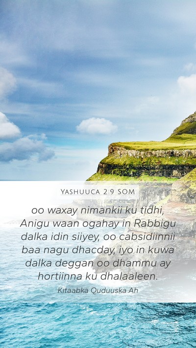 Yashuuca 2:9 SOM Bible Verse Image