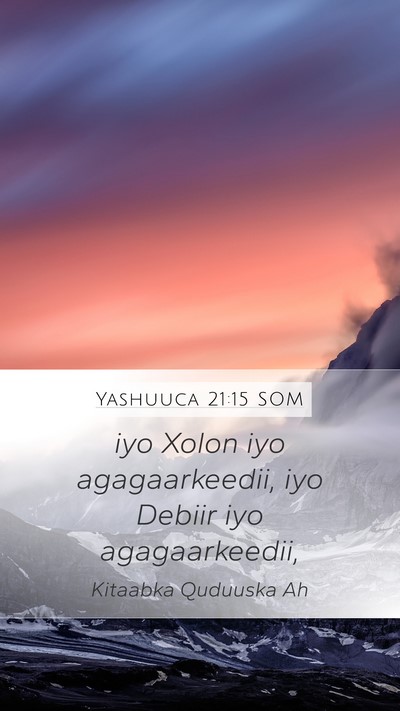 Yashuuca 21:15 SOM Bible Verse Image