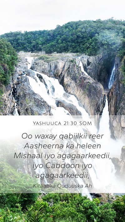 Yashuuca 21:30 SOM Bible Verse Image