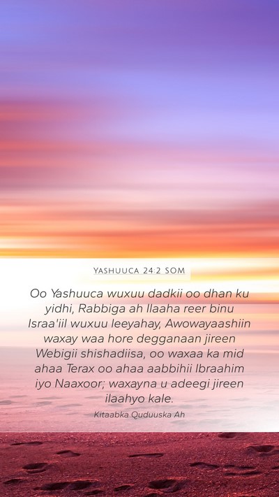 Yashuuca 24:2 SOM Bible Verse Image