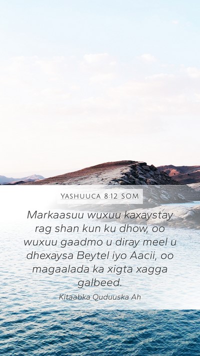 Yashuuca 8:12 SOM Bible Verse Image