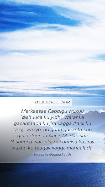 Yashuuca 8:18 SOM Bible Verse Image