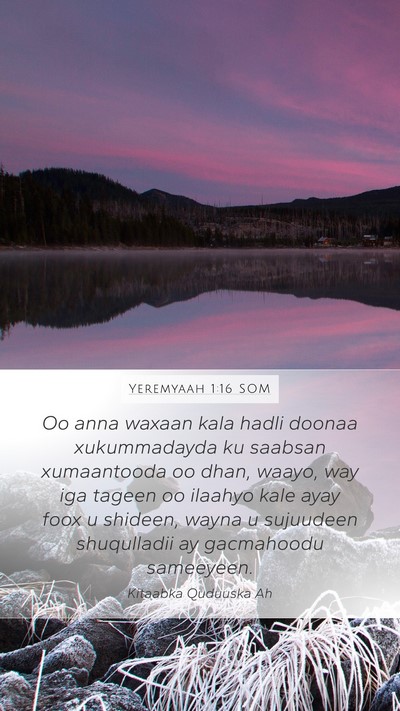 Yeremyaah 1:16 SOM Bible Verse Image