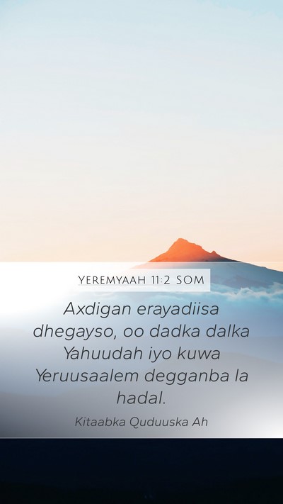 Yeremyaah 11:2 SOM Bible Verse Image