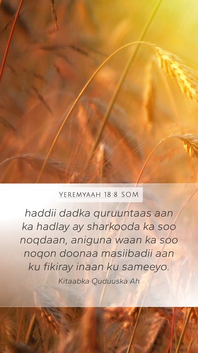 Yeremyaah 18:8 SOM Bible Verse Image