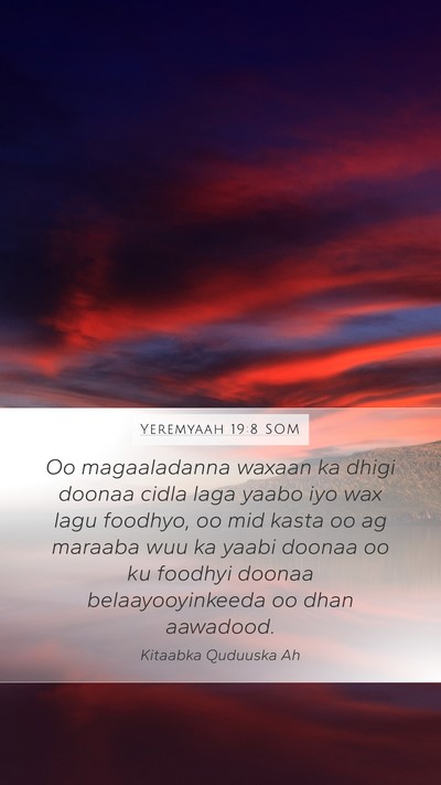 Yeremyaah 19:8 SOM Bible Verse Image