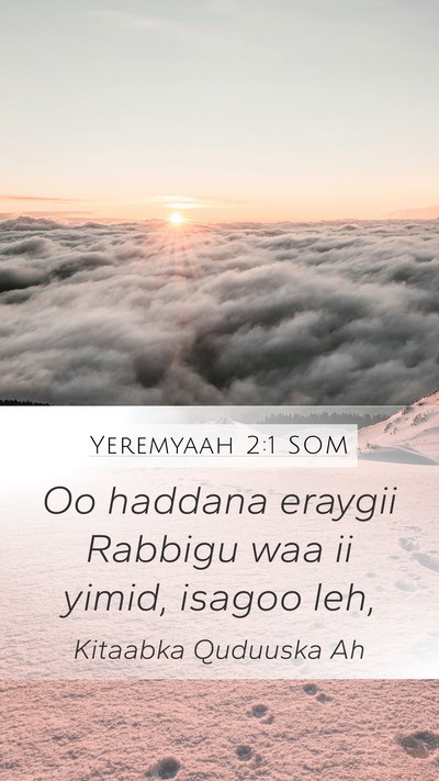 Yeremyaah 2:1 SOM Bible Verse Image
