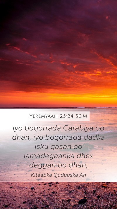 Yeremyaah 25:24 SOM Bible Verse Image