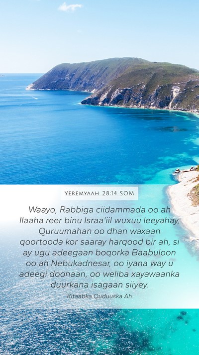Yeremyaah 28:14 SOM Bible Verse Image
