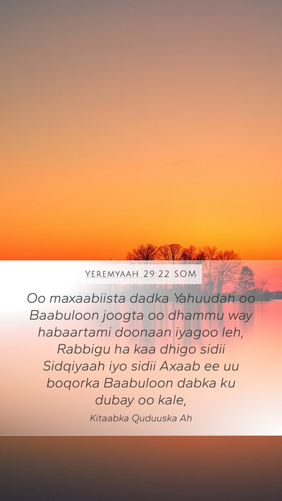 Yeremyaah 29:22 SOM Bible Verse Image
