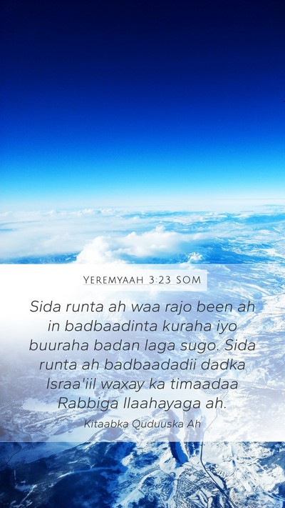 Yeremyaah 3:23 SOM Bible Verse Image