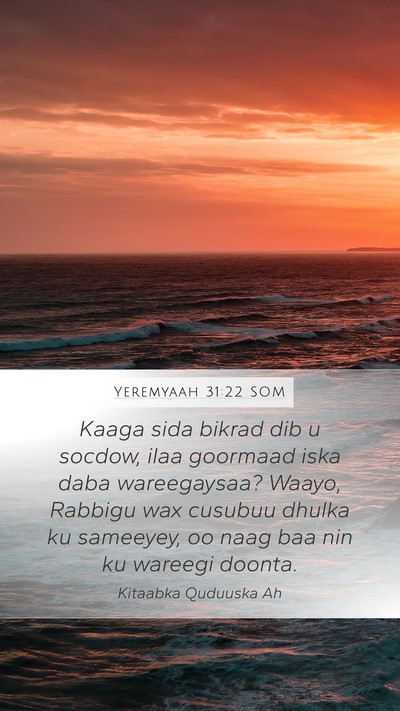 Yeremyaah 31:22 SOM Bible Verse Image
