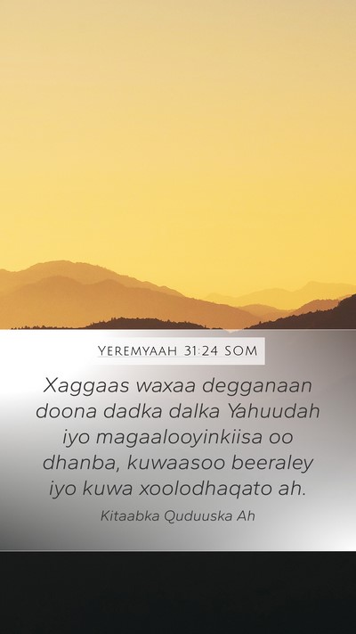 Yeremyaah 31:24 SOM Bible Verse Image