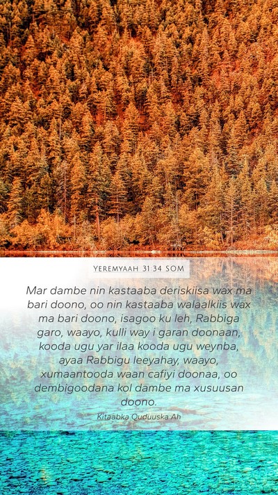 Yeremyaah 31:34 SOM Bible Verse Image