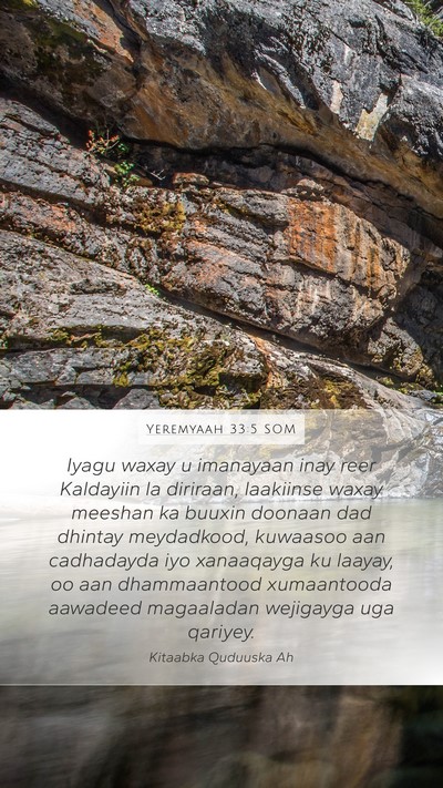 Yeremyaah 33:5 SOM Bible Verse Image
