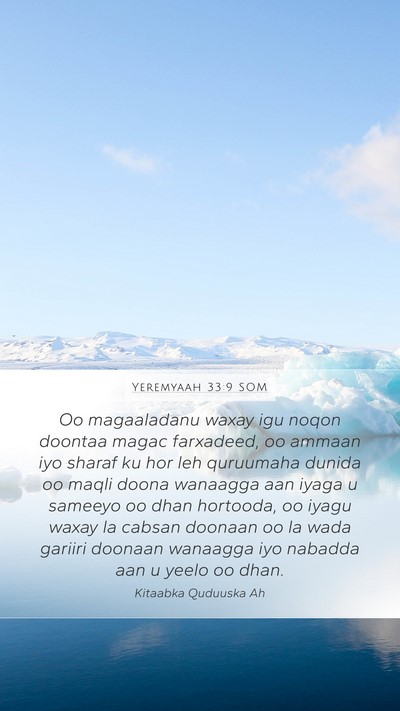 Yeremyaah 33:9 SOM Bible Verse Image