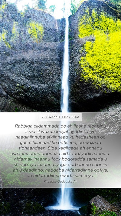 Yeremyaah 44:25 SOM Bible Verse Image