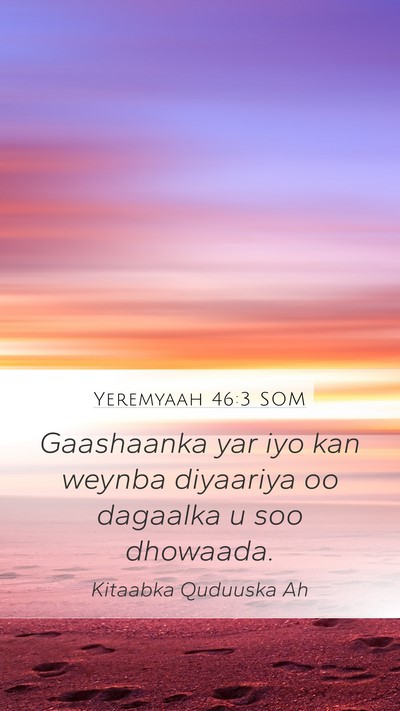 Yeremyaah 46:3 SOM Bible Verse Image