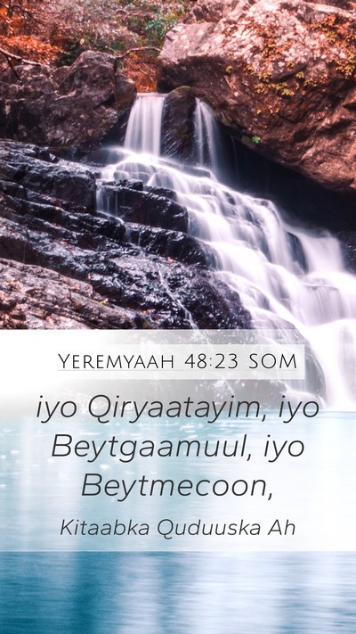 Yeremyaah 48:23 SOM Bible Verse Image