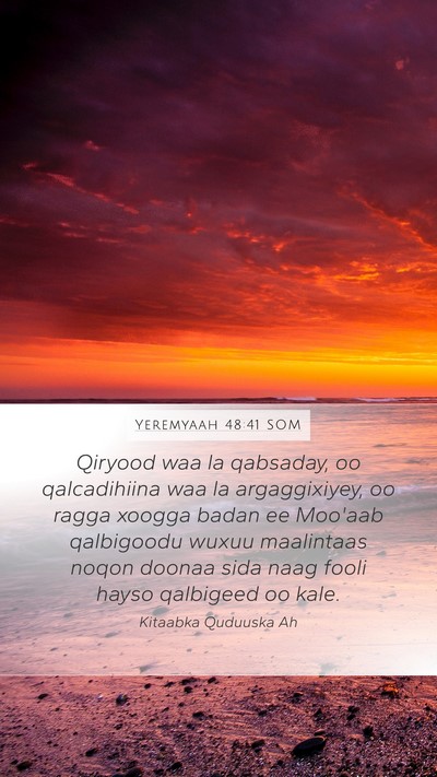 Yeremyaah 48:41 SOM Bible Verse Image