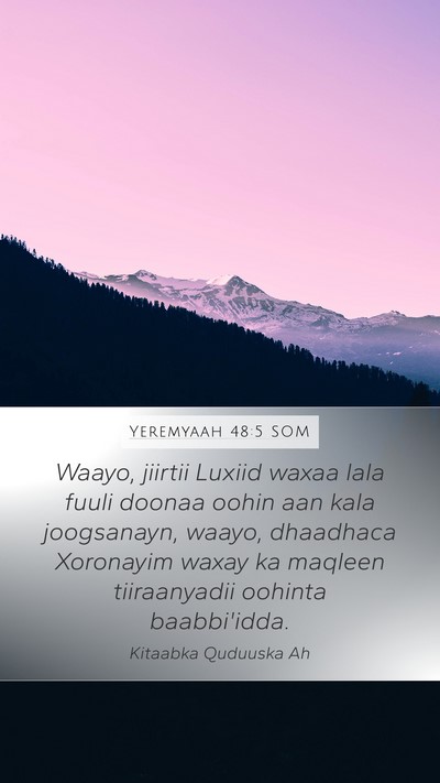Yeremyaah 48:5 SOM Bible Verse Image