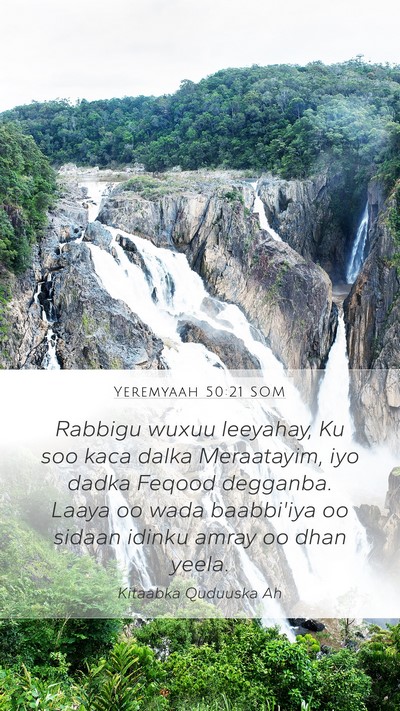 Yeremyaah 50:21 SOM Bible Verse Image