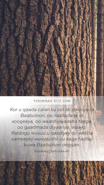 Yeremyaah 51:12 SOM Bible Verse Image