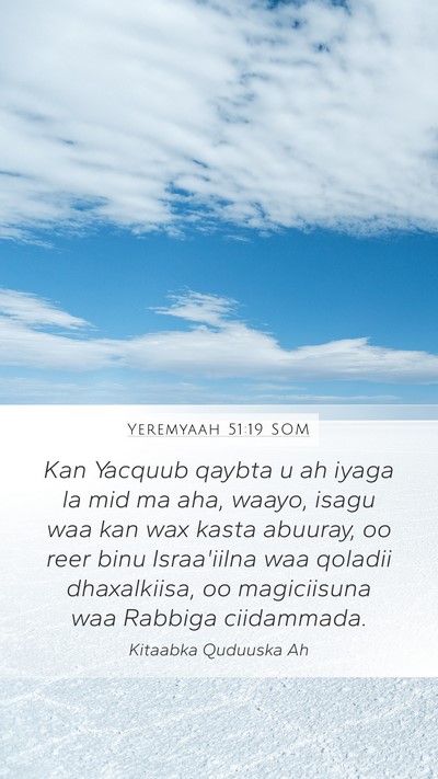Yeremyaah 51:19 SOM Bible Verse Image