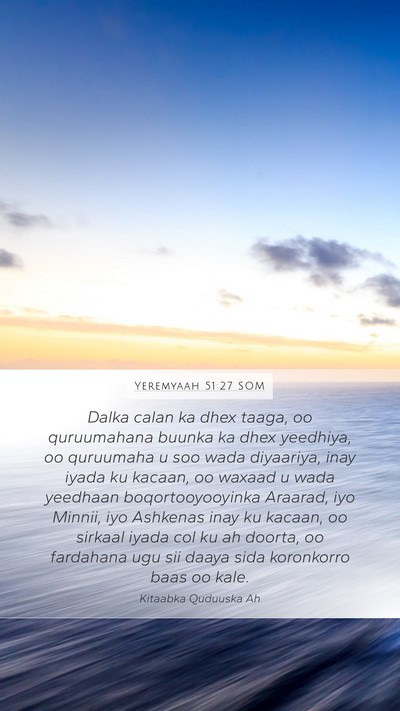 Yeremyaah 51:27 SOM Bible Verse Image