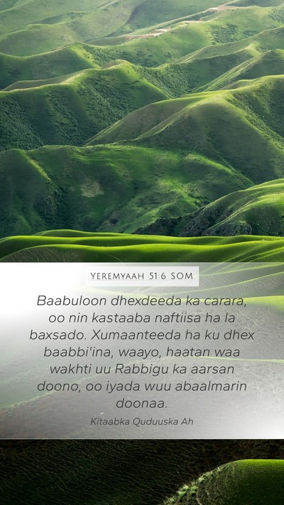 Yeremyaah 51:6 SOM Bible Verse Image