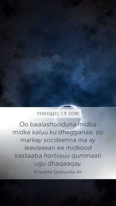 Yexesqeel 1:9 SOM Bible Verse Image
