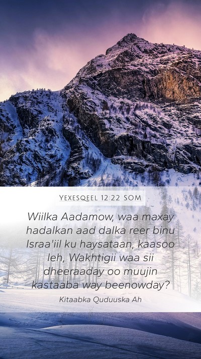 Yexesqeel 12:22 SOM Bible Verse Image