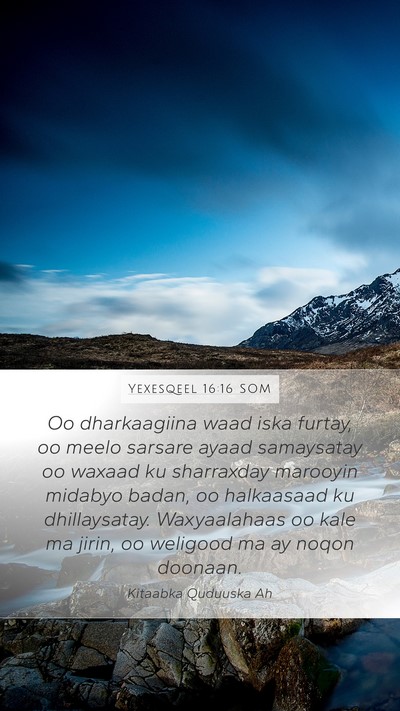 Yexesqeel 16:16 SOM Bible Verse Image