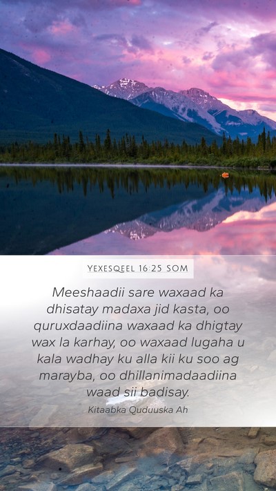 Yexesqeel 16:25 SOM Bible Verse Image