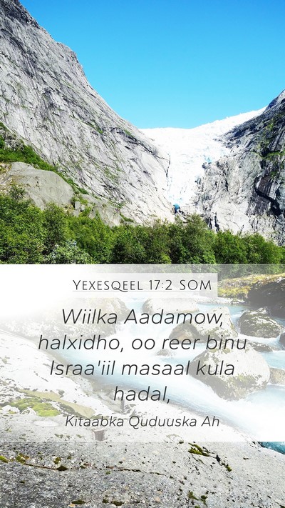 Yexesqeel 17:2 SOM Bible Verse Image