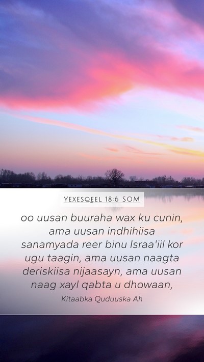 Yexesqeel 18:6 SOM Bible Verse Image