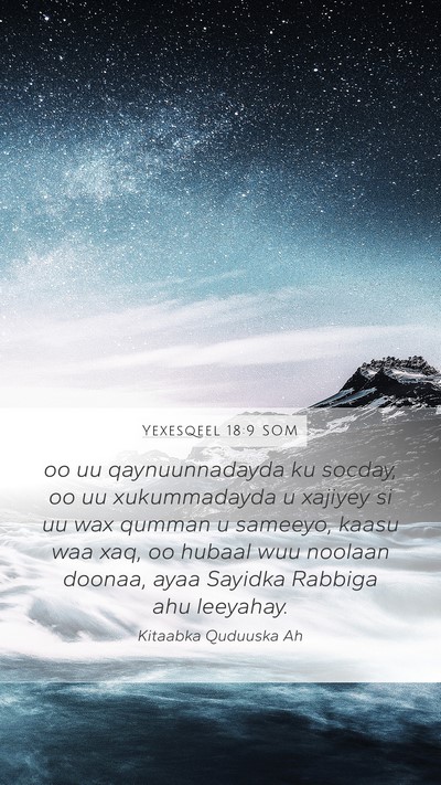 Yexesqeel 18:9 SOM Bible Verse Image