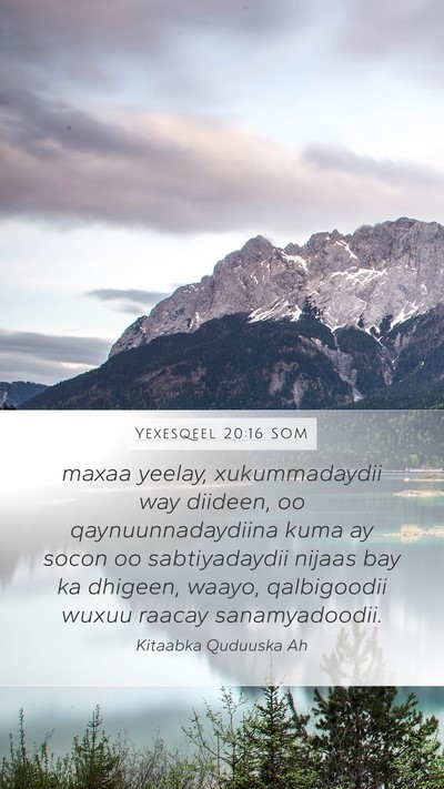 Yexesqeel 20:16 SOM Bible Verse Image