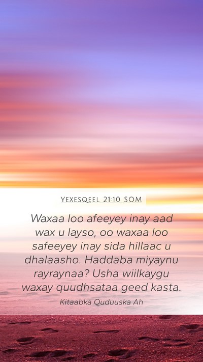 Yexesqeel 21:10 SOM Bible Verse Image