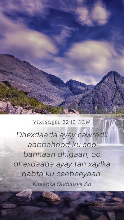 Yexesqeel 22:10 SOM Bible Verse Image