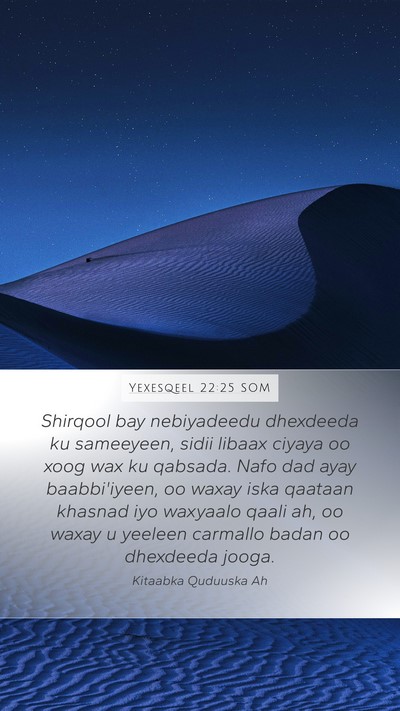 Yexesqeel 22:25 SOM Bible Verse Image