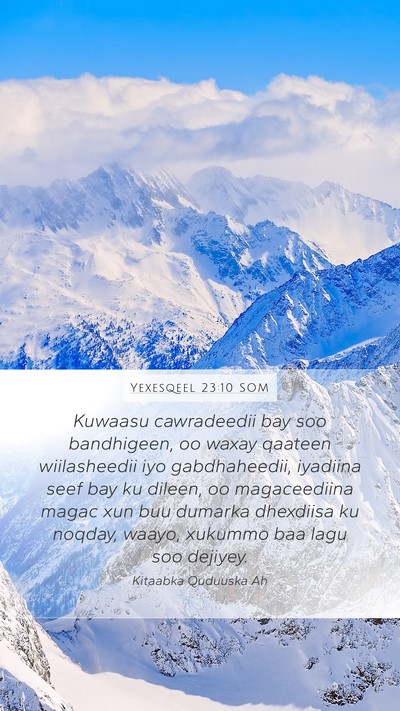 Yexesqeel 23:10 SOM Bible Verse Image