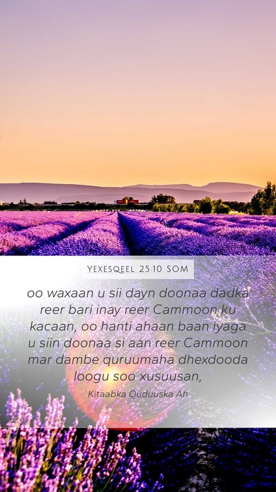 Yexesqeel 25:10 SOM Bible Verse Image