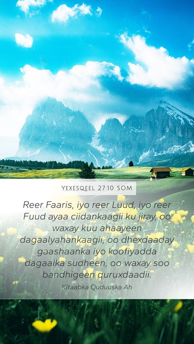 Yexesqeel 27:10 SOM Bible Verse Image