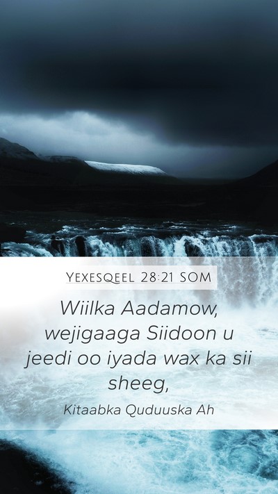 Yexesqeel 28:21 SOM Bible Verse Image