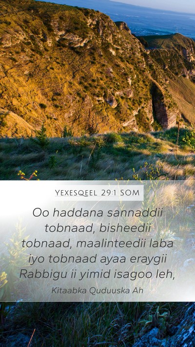 Yexesqeel 29:1 SOM Bible Verse Image