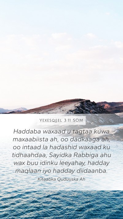 Yexesqeel 3:11 SOM Bible Verse Image